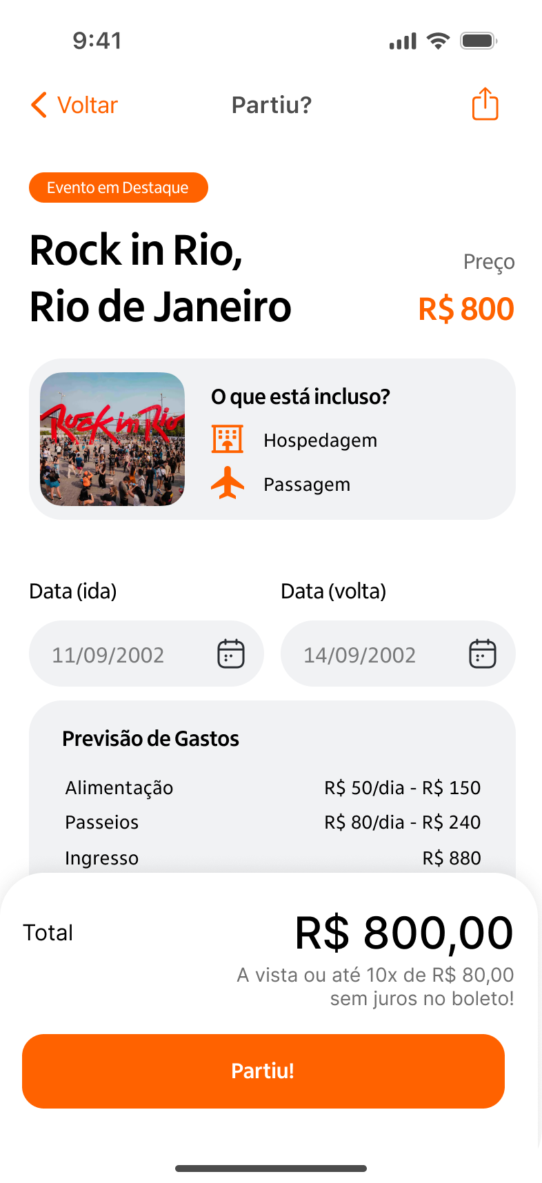 Simulação de preços
